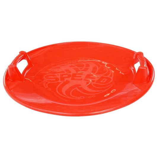 Berkfield Round Sledge Red 66.5 cm PP