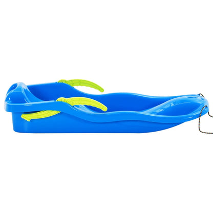 Berkfield Sledge with Brakes Blue 87x40x18 cm Polypropylene