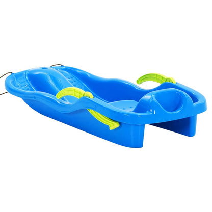 Berkfield Sledge with Brakes Blue 87x40x18 cm Polypropylene