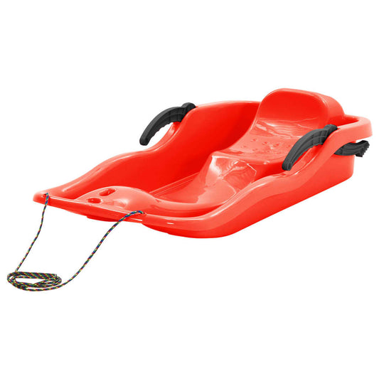 Berkfield Sledge with Brakes Red 87x40x18 cm Polypropylene