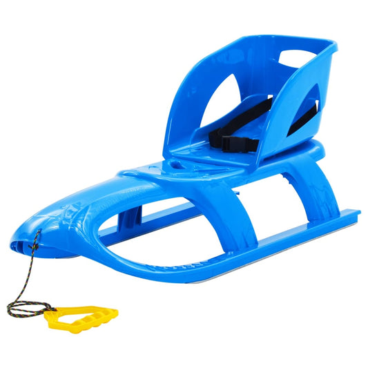 Berkfield Sledge with Seat Blue 102.5x40x23 cm Polypropylene