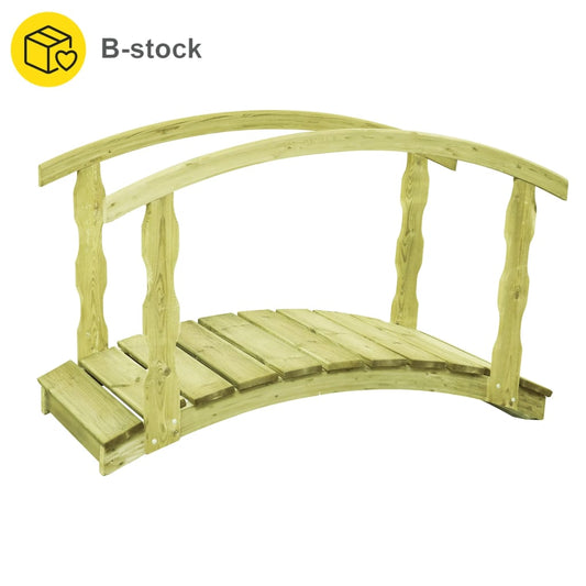 Berkfield B-Stock Garden Bridge 170x74x105 cm Impregnated Solid Wood Pine