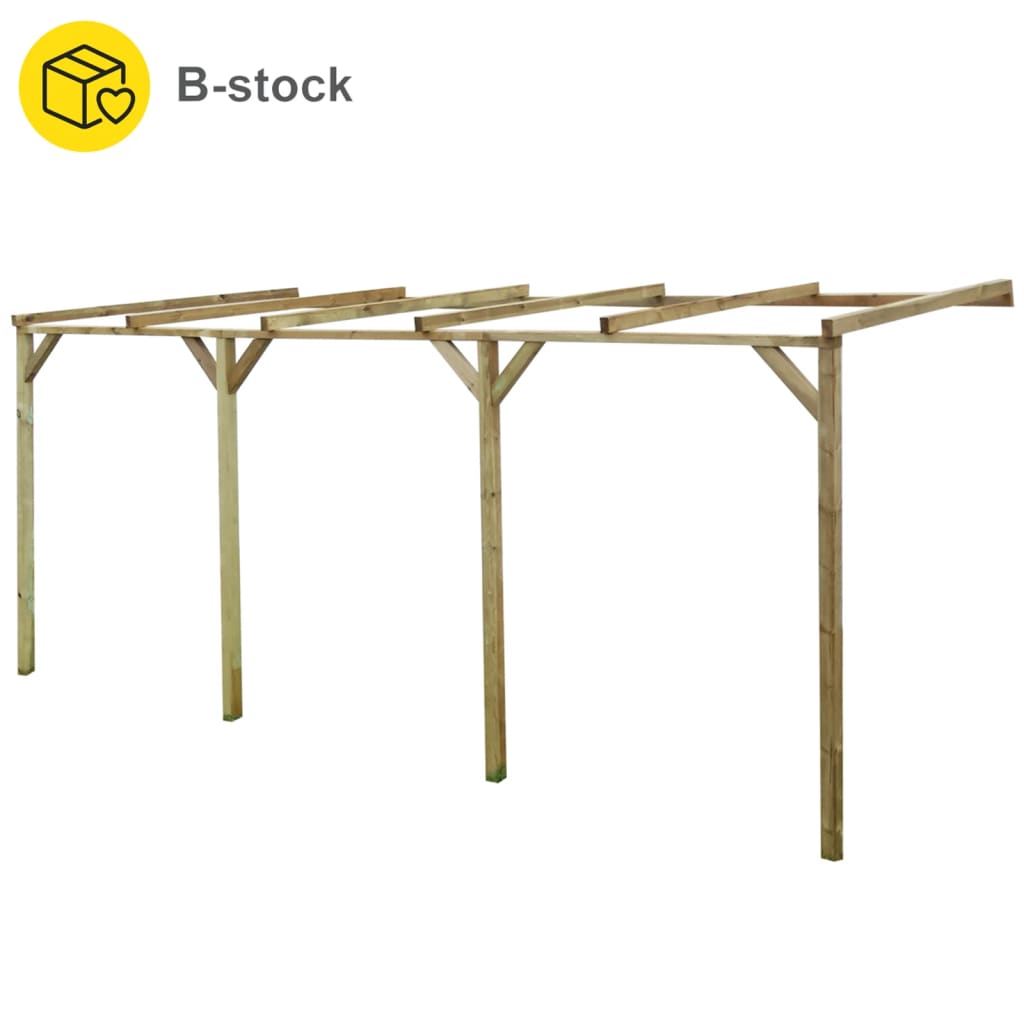 Berkfield B-Stock Lean-To Pergola 2x5x2.2 m Impregnated Solid Wood Pine