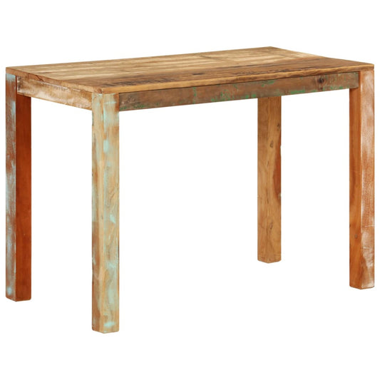 Berkfield Dining Table 110x55x76 cm Solid Wood Reclaimed