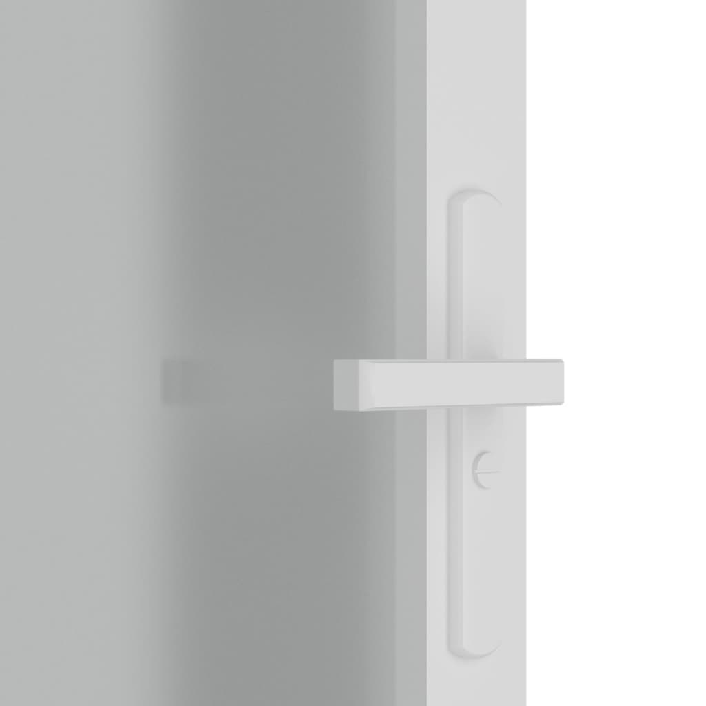 Berkfield Interior Door 102.5x201.5 cm White Matt Glass and Aluminium