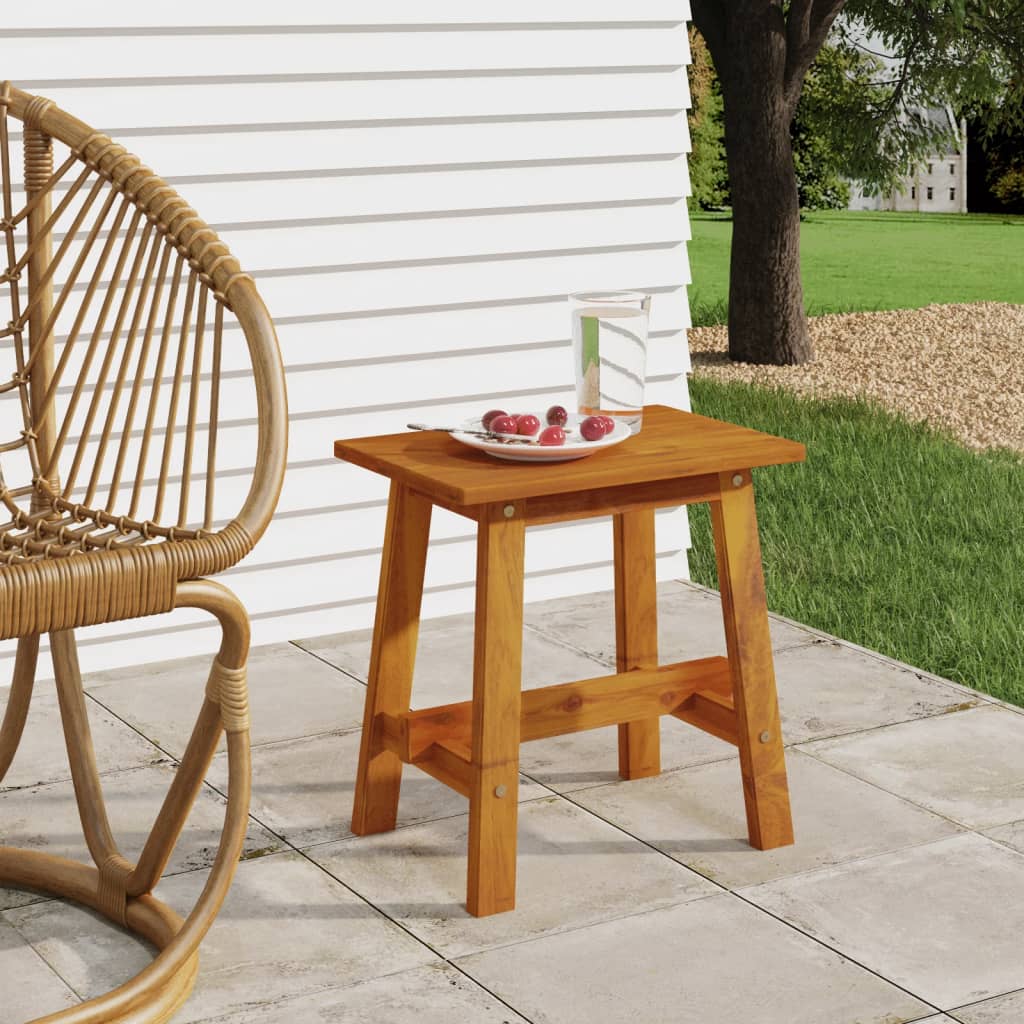 Berkfield Stool 45x29x45 cm Rectangular Solid Wood Acacia