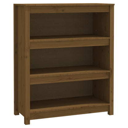 Berkfield Book Cabinet Honey Brown 80x35x97 cm Solid Wood Pine