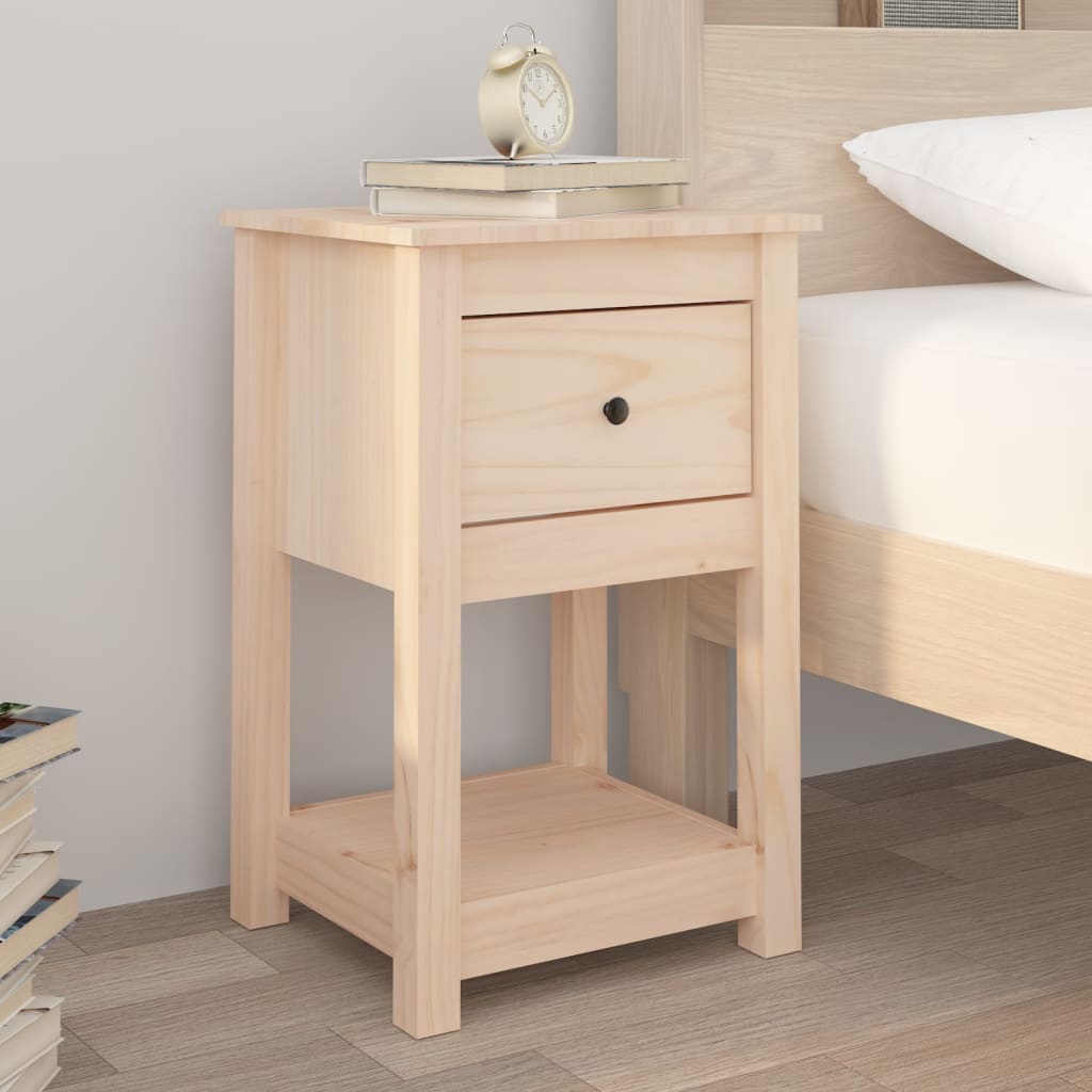 Berkfield Bedside Cabinets 2 pcs 40x35x61.5 cm Solid Wood Pine