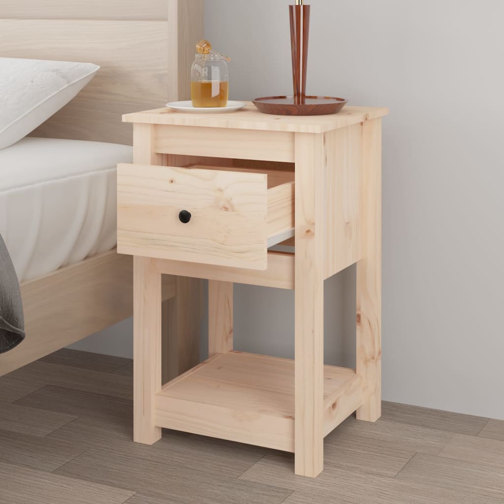 Berkfield Bedside Cabinets 2 pcs 40x35x61.5 cm Solid Wood Pine