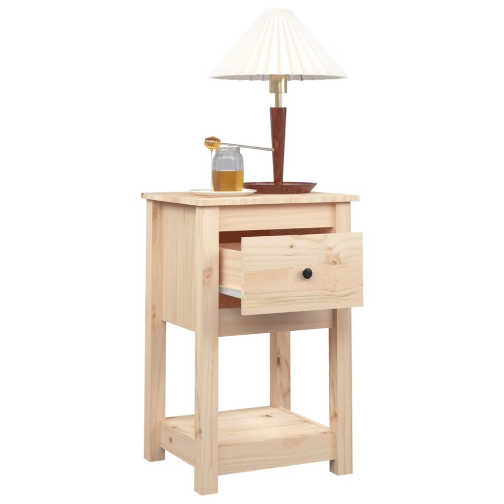 Berkfield Bedside Cabinets 2 pcs 40x35x61.5 cm Solid Wood Pine