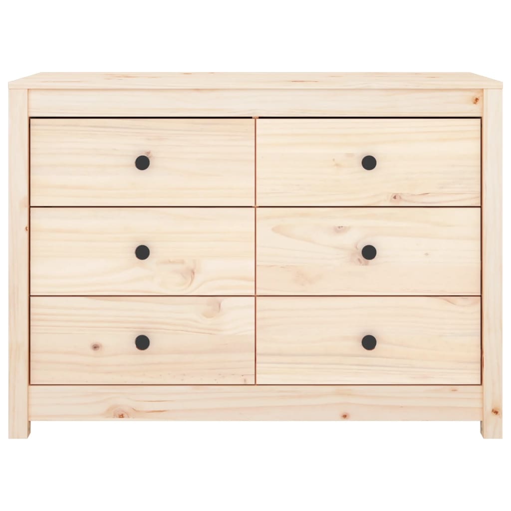 Berkfield Side Cabinet 100x40x72 cm Solid Wood Pine