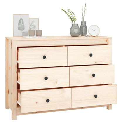 Berkfield Side Cabinet 100x40x72 cm Solid Wood Pine