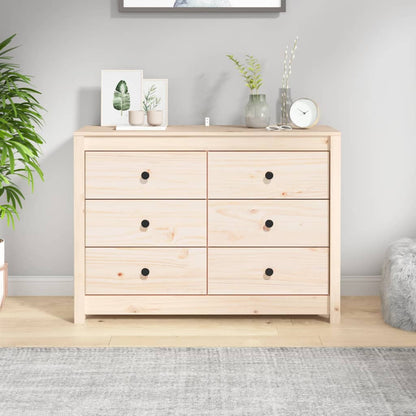 Berkfield Side Cabinet 100x40x72 cm Solid Wood Pine