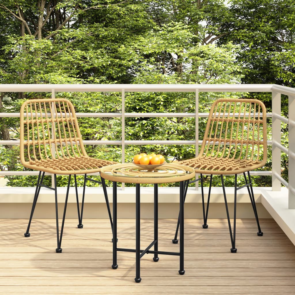 Berkfield Garden Chairs 2 pcs 48x62x84 cm PE Rattan