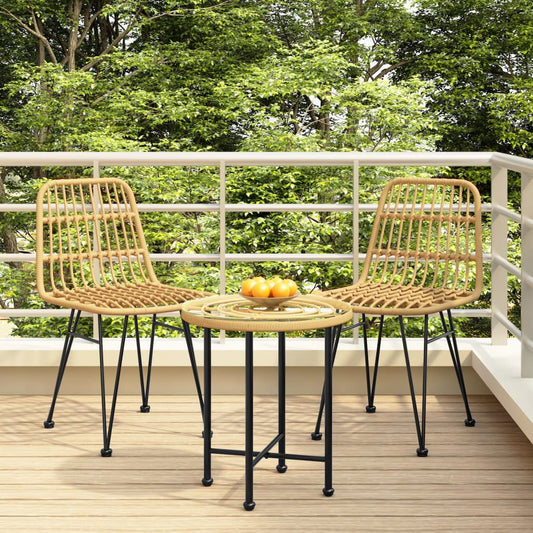 Berkfield Garden Chairs 2 pcs 48x62x84 cm PE Rattan