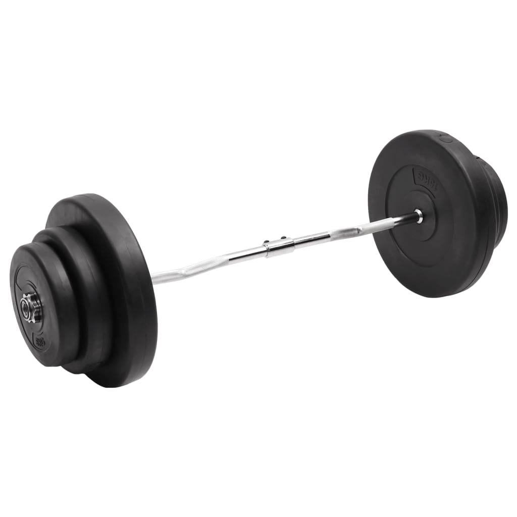 Berkfield Curl Barbell with Plates 60 kg