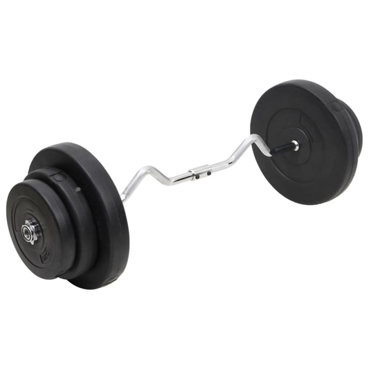 Berkfield Curl Barbell with Plates 60 kg