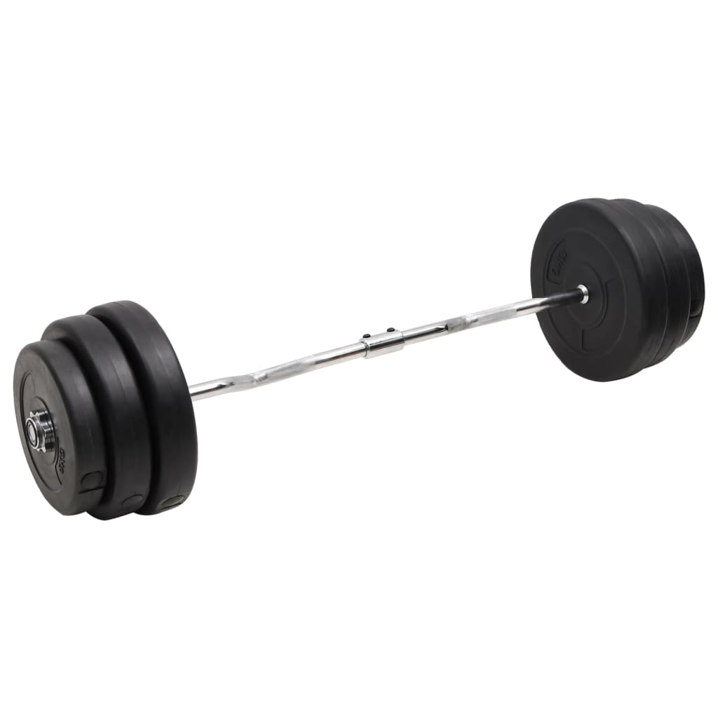 Berkfield Curl Barbell with Plates 90 kg