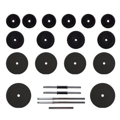 Berkfield Barbell and Dumbbell with Plates 60 kg