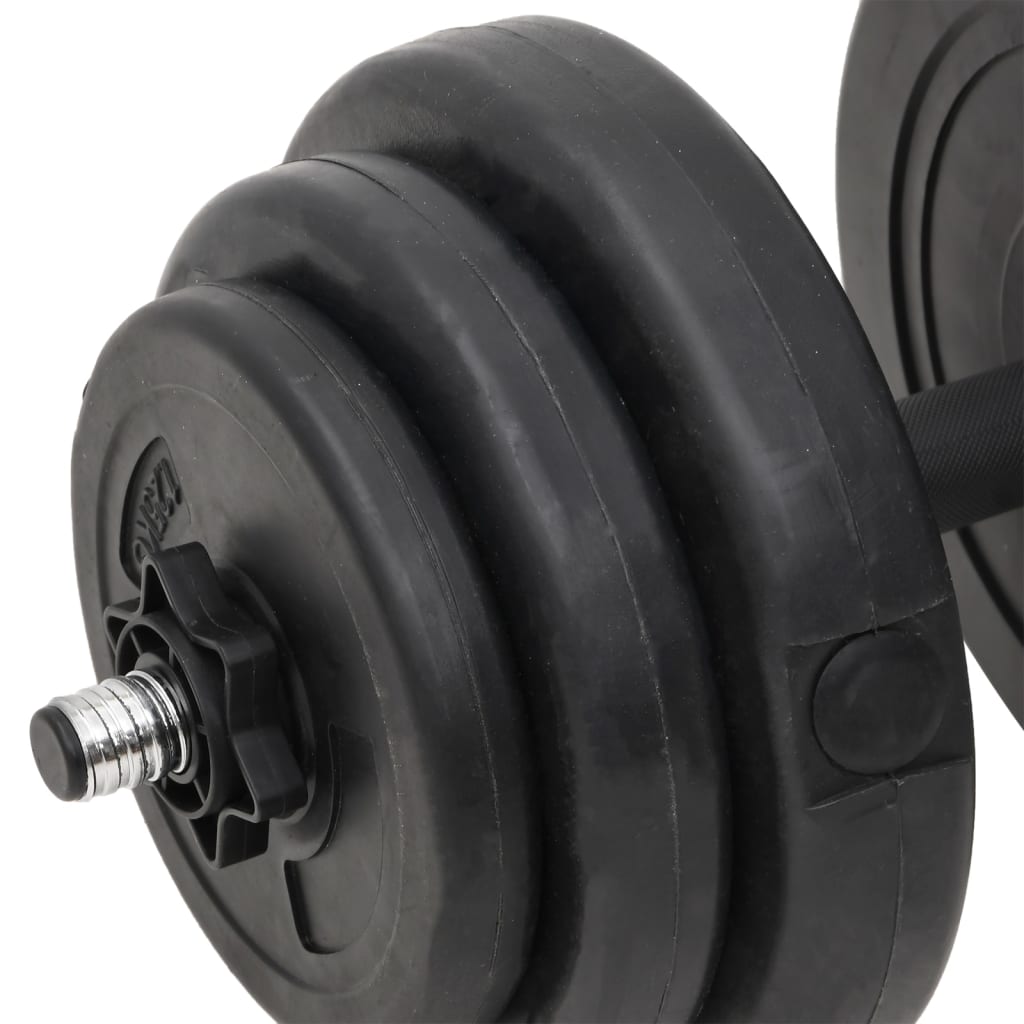 Berkfield Barbell and Dumbbell with Plates 60 kg