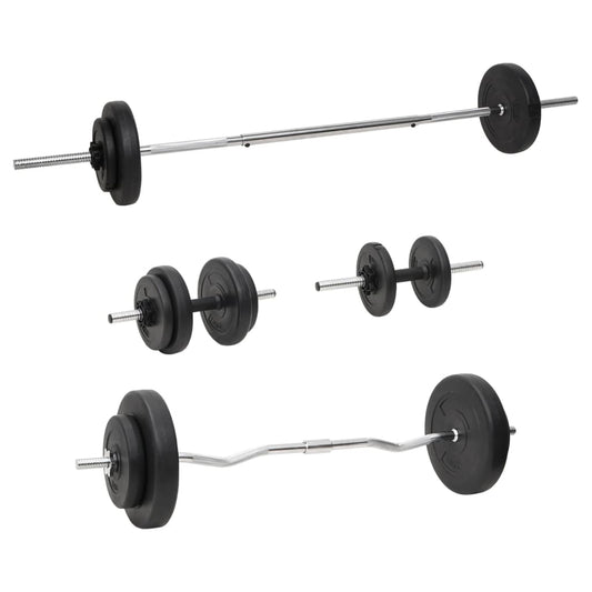 Berkfield Barbell and Dumbbell with Plates 60 kg
