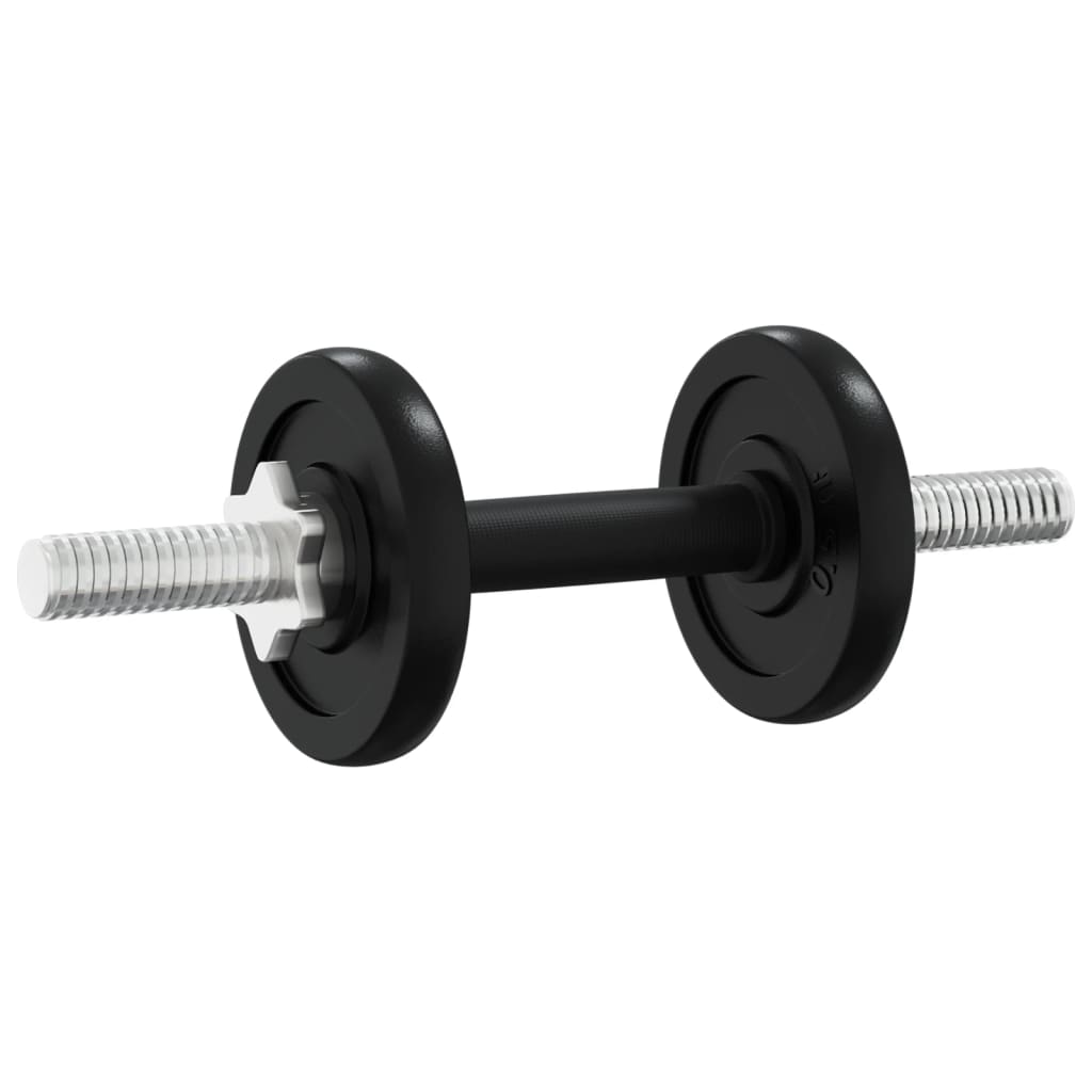 Berkfield Barbell and Dumbbell with Plates 90 kg Cast Iron