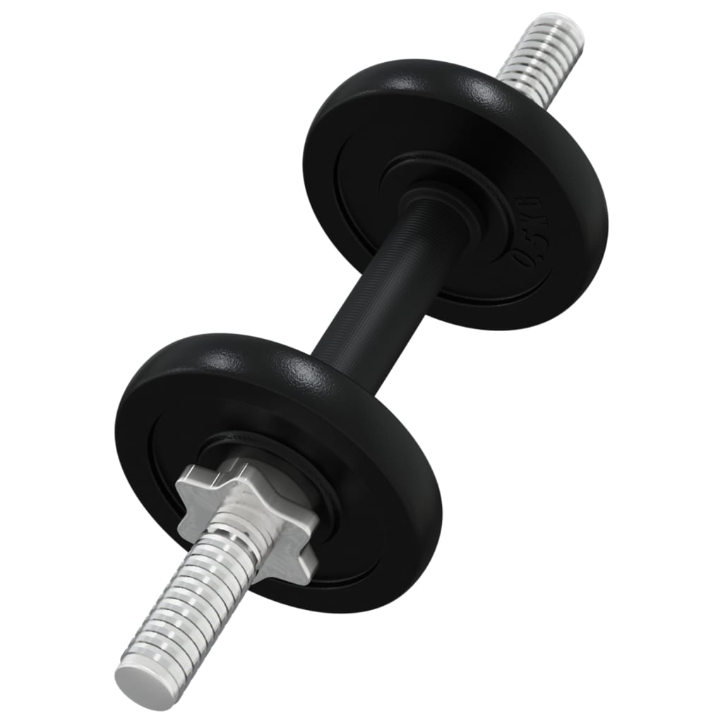 Berkfield Barbell and Dumbbell with Plates 90 kg Cast Iron