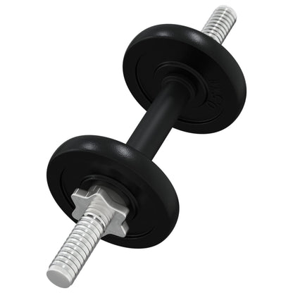 Berkfield Barbell and Dumbbell with Plates 90 kg Cast Iron