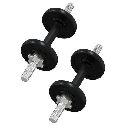 Berkfield Barbell and Dumbbell with Plates 90 kg Cast Iron