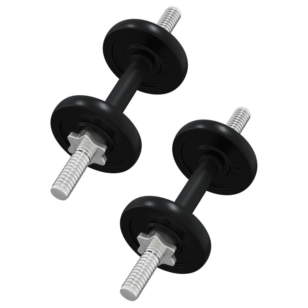 Berkfield Barbell and Dumbbell with Plates 90 kg Cast Iron