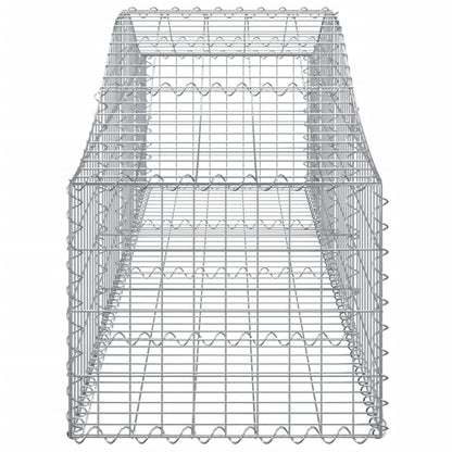 Berkfield Arched Gabion Baskets 2 pcs 200x50x40/60 cm Galvanised Iron