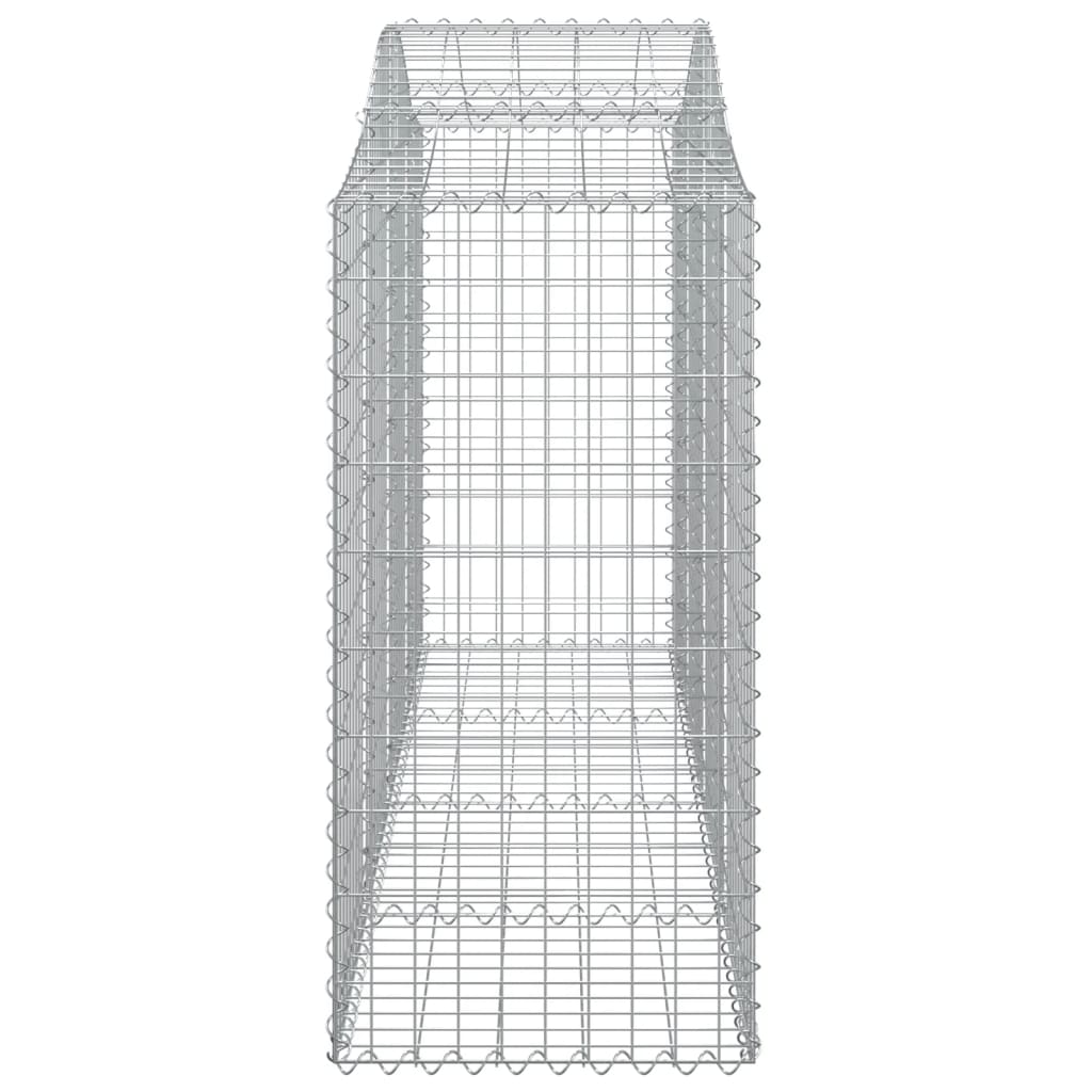 Berkfield Arched Gabion Baskets 6 pcs 200x50x120/140 cm Galvanised Iron