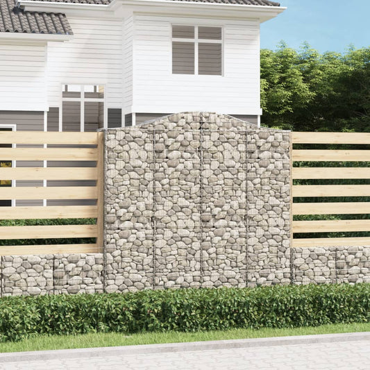 Berkfield Arched Gabion Baskets 30 pcs 200x50x200/220 cm Galvanised Iron