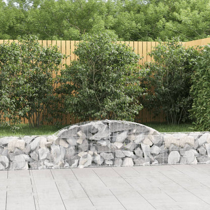 Berkfield Arched Gabion Baskets 2 pcs 300x30x40/60 cm Galvanised Iron