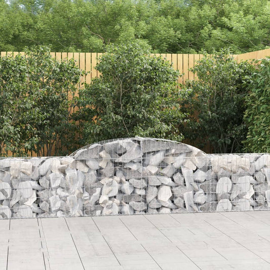 Berkfield Arched Gabion Baskets 30 pcs 300x30x60/80 cm Galvanised Iron