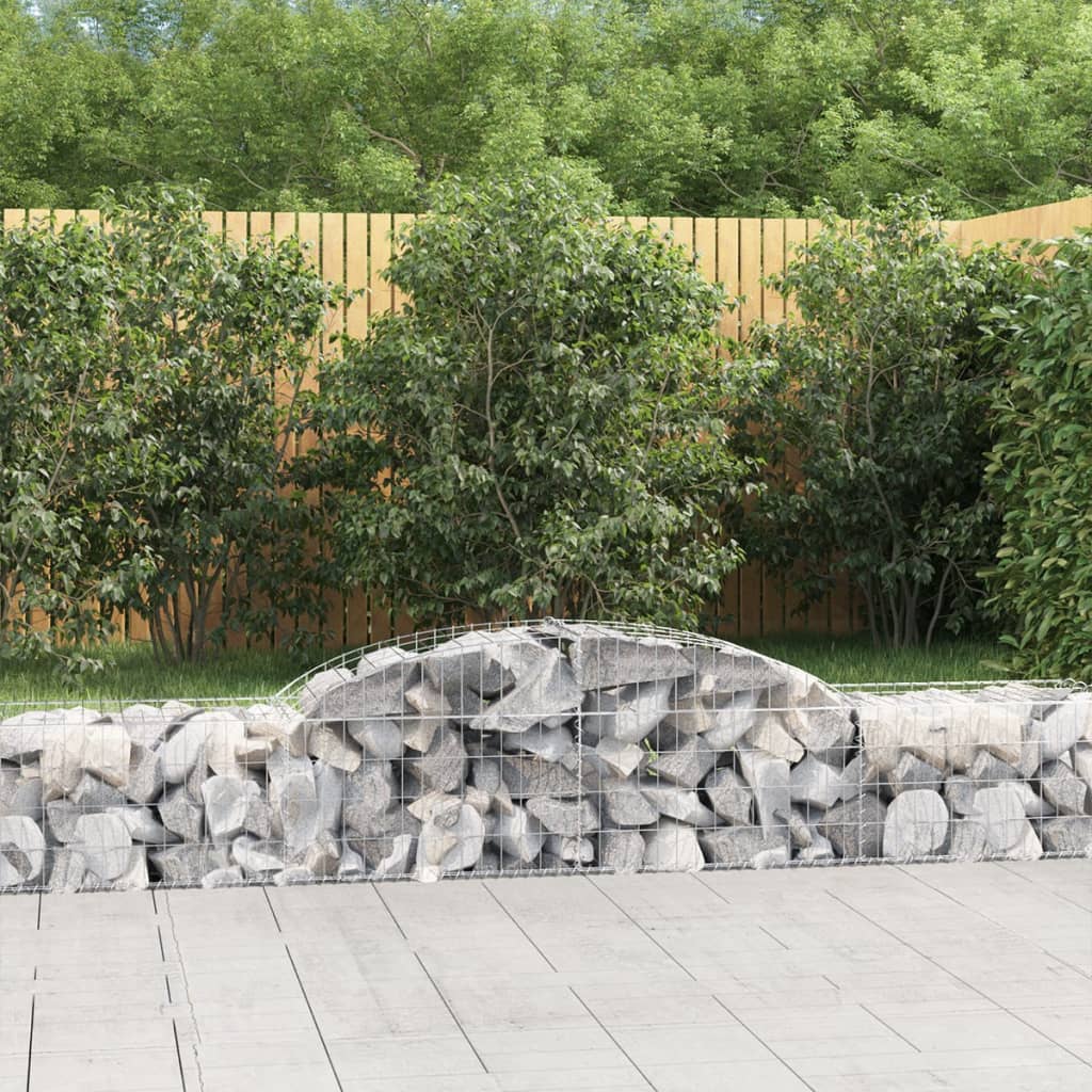 Berkfield Arched Gabion Baskets 20 pcs 300x50x40/60 cm Galvanised Iron