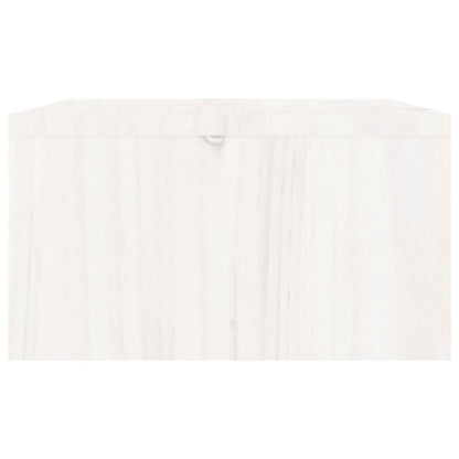 Berkfield Monitor Stand White 100x27x15 cm Solid Wood Pine