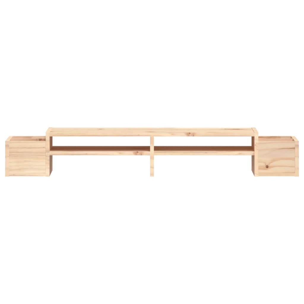 Berkfield Monitor Stand 100x27.5x15 cm Solid Wood Pine