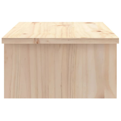 Berkfield Monitor Stand 50x27x15 cm Solid Wood Pine