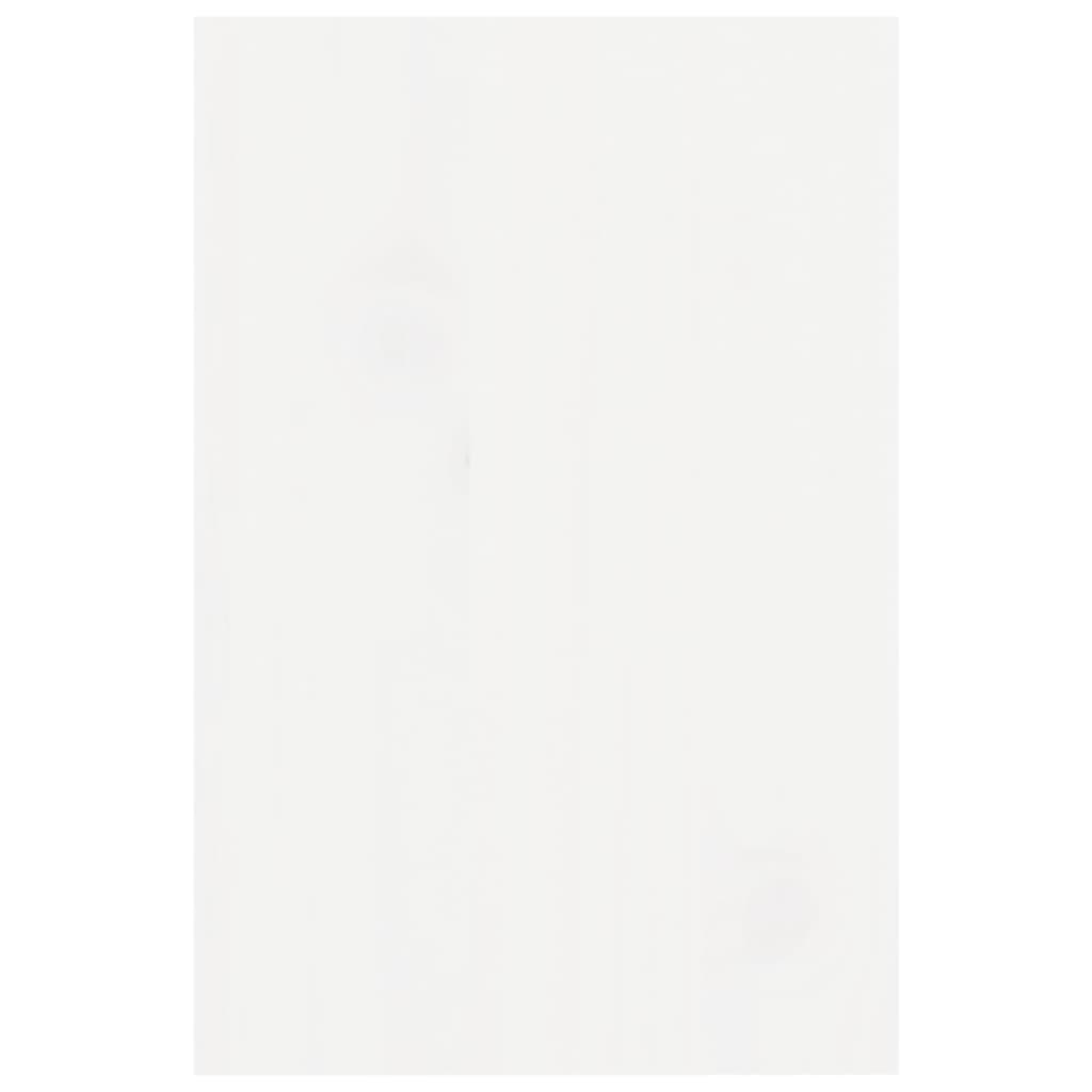 Berkfield Monitor Stand White 81x20x30 cm Solid Wood Pine