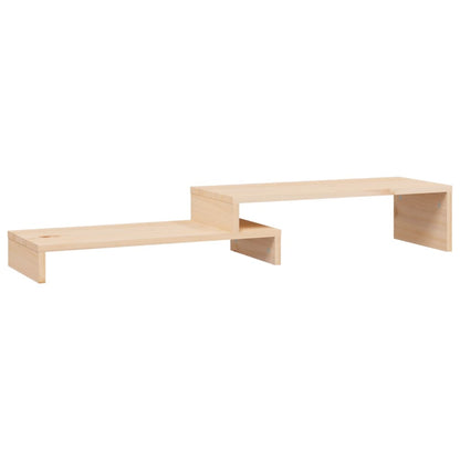 Berkfield Monitor Stand (52-101)x22x14 cm Solid Wood Pine