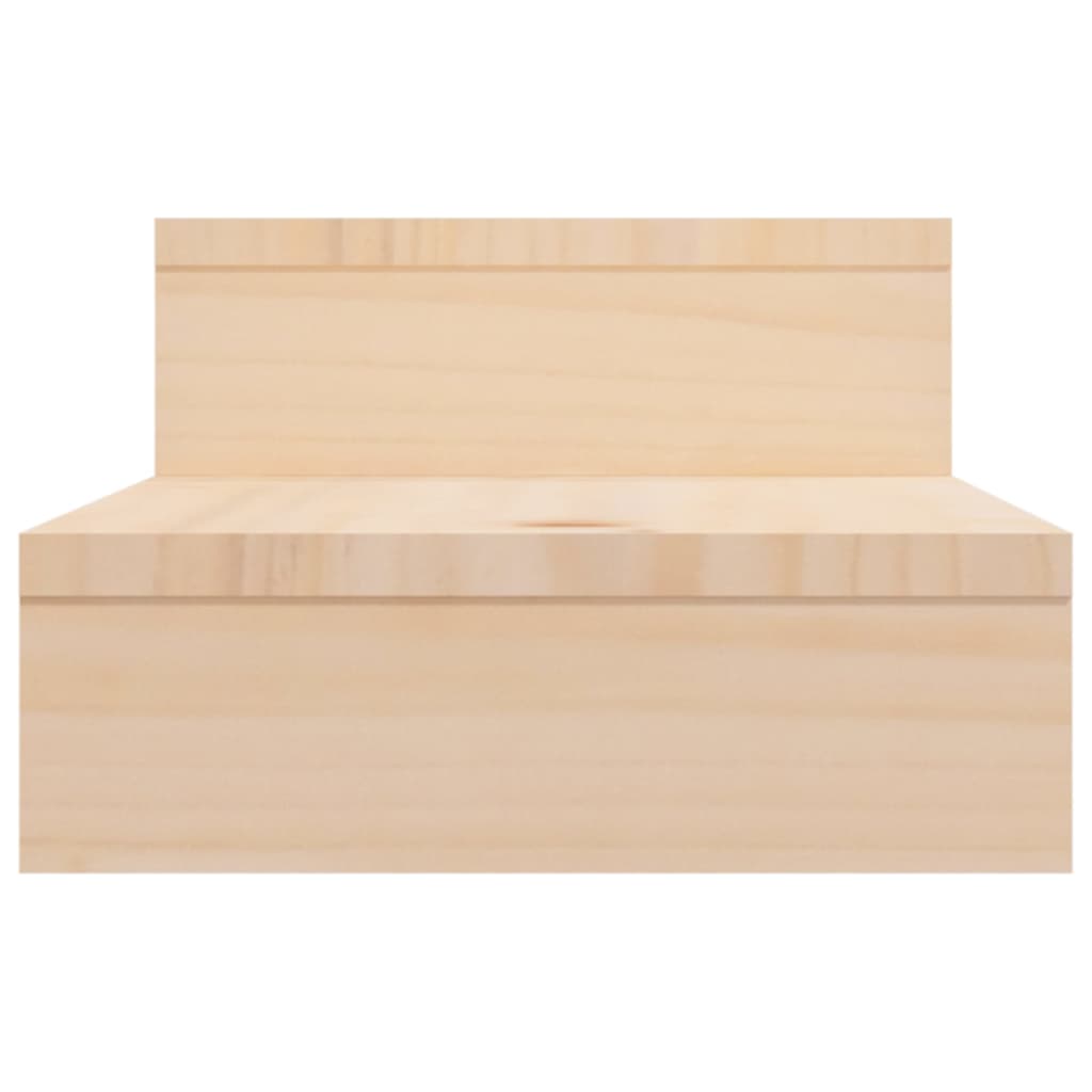 Berkfield Monitor Stand (52-101)x22x14 cm Solid Wood Pine