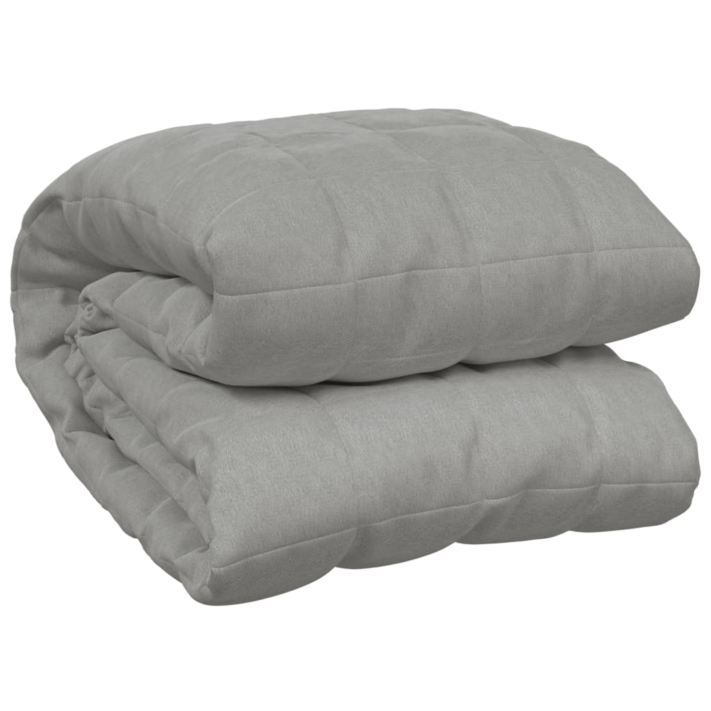Berkfield Weighted Blanket Grey 138x200 cm Single 10 kg Fabric