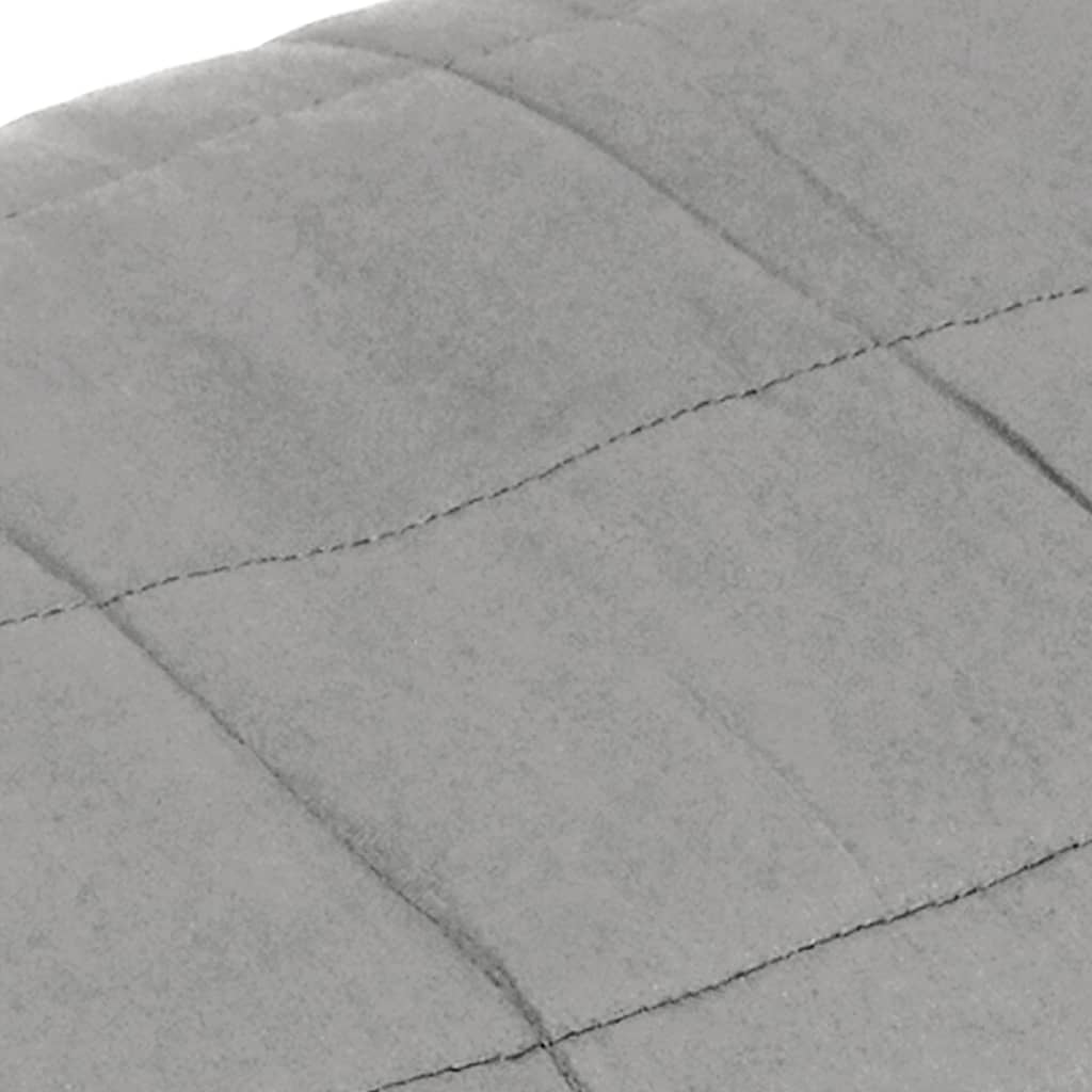 Berkfield Weighted Blanket Grey 138x200 cm Single 10 kg Fabric