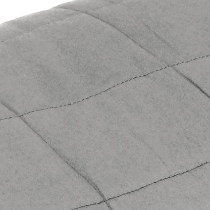Berkfield Weighted Blanket Grey 138x200 cm Single 10 kg Fabric