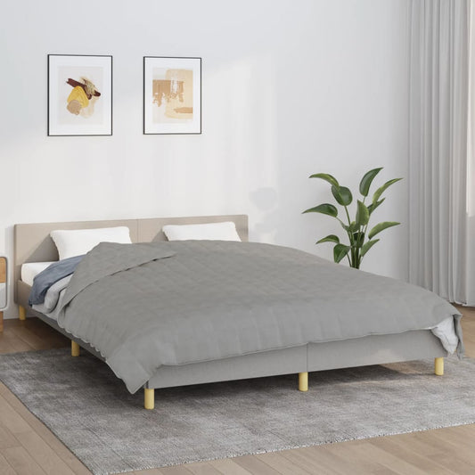 Berkfield Weighted Blanket Grey 200x200 cm 13 kg Fabric