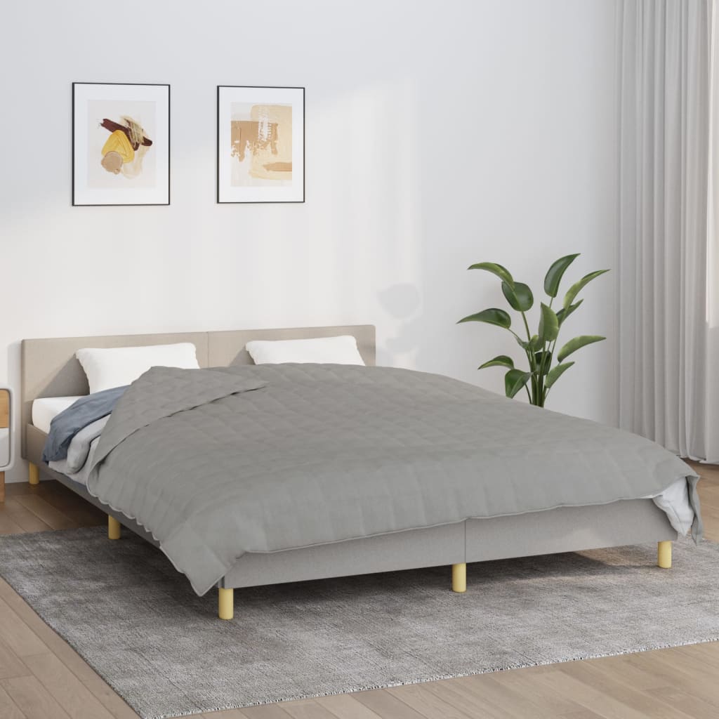 Berkfield Weighted Blanket Grey 200x225 cm 9 kg Fabric