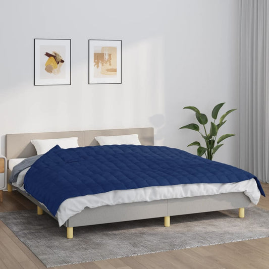 Berkfield Weighted Blanket Blue 155x220 cm 7 kg Fabric