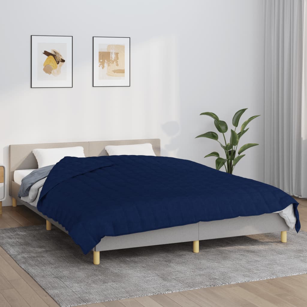 Berkfield Weighted Blanket Blue 200x225 cm 9 kg Fabric