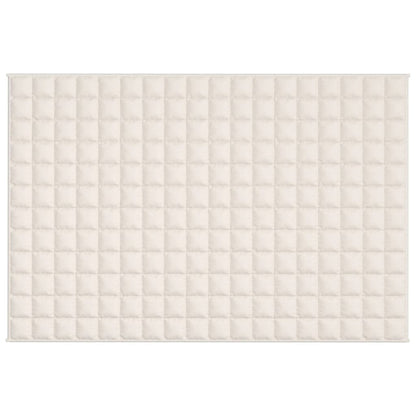 Berkfield Weighted Blanket Light Cream 120x180 cm 5 kg Fabric